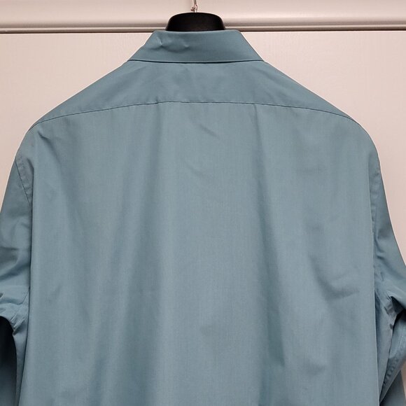 Vintage Arrow Mens Shirt Poplin XL 17 34/35 Button Up Wrinkle Free Long Sleeve - Picture 11 of 16